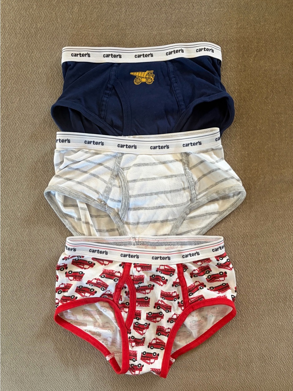 CARTER’S BOYS ASSORTED UNDERWEAR